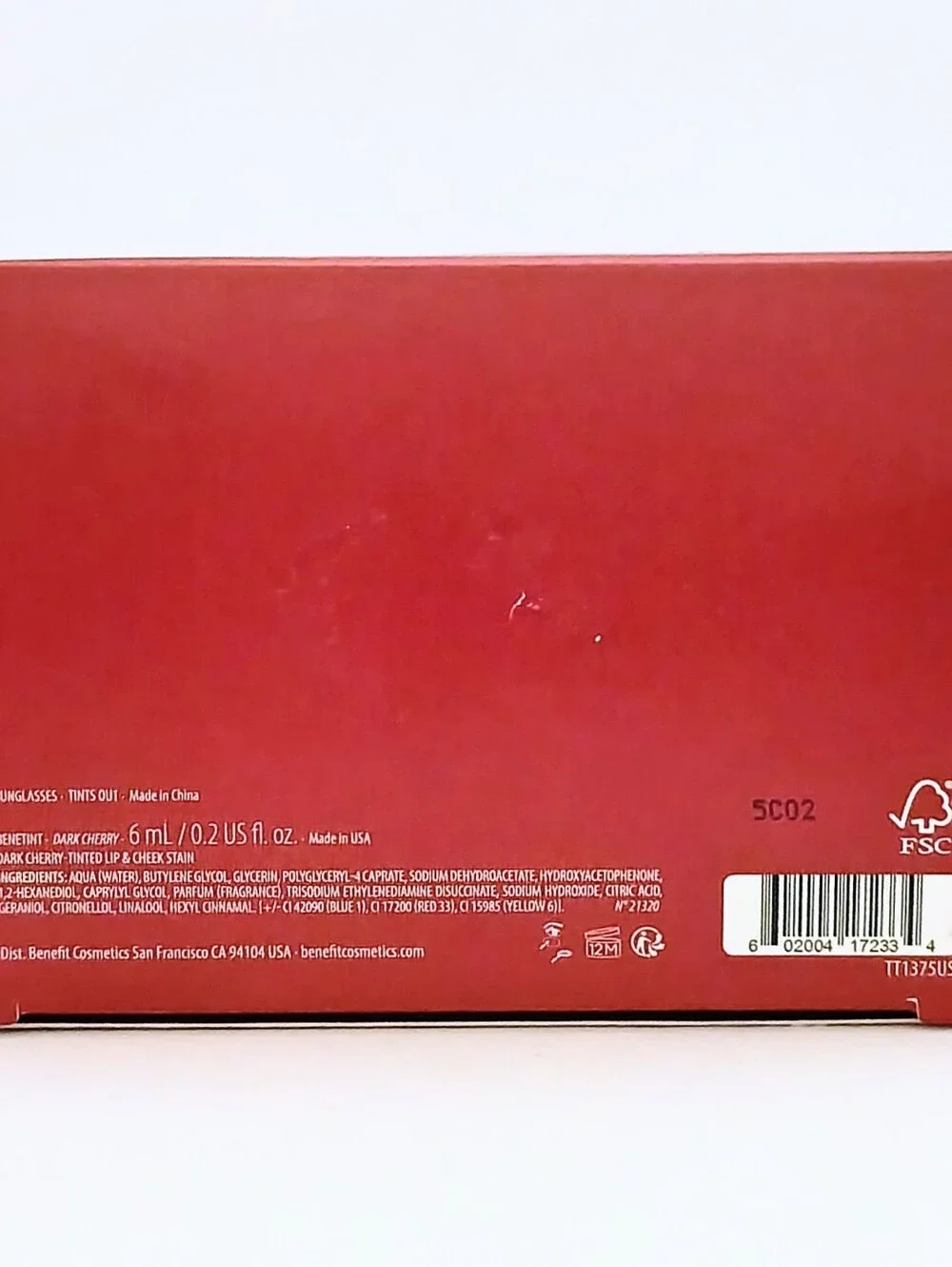 NIB Benefit x DEZI Tints Out Sunglasses & Dark Cherry Benetint Set LE